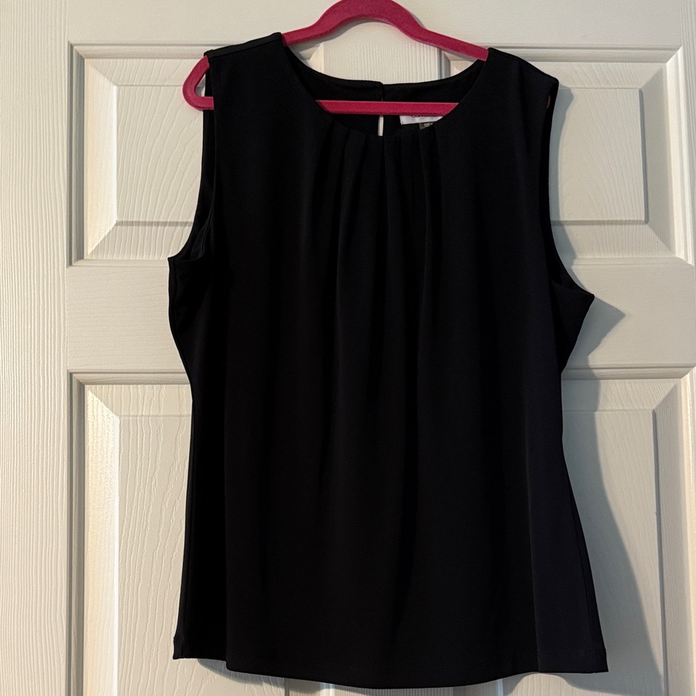Calvin Klein Black Sleeveless Blouse